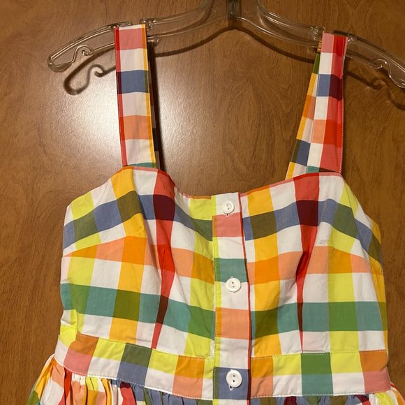 CHRISTOPHER JOHN ROGERS Sz 4 Multi-Color Plaid Dress Pockets - Picture 3 of 9